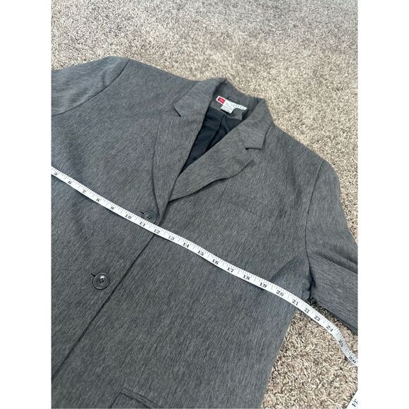 Vintage L.L. Bean Traveler Gray Blazer Jacket Women’s 20 Three Buttons Office - Picture 11 of 14